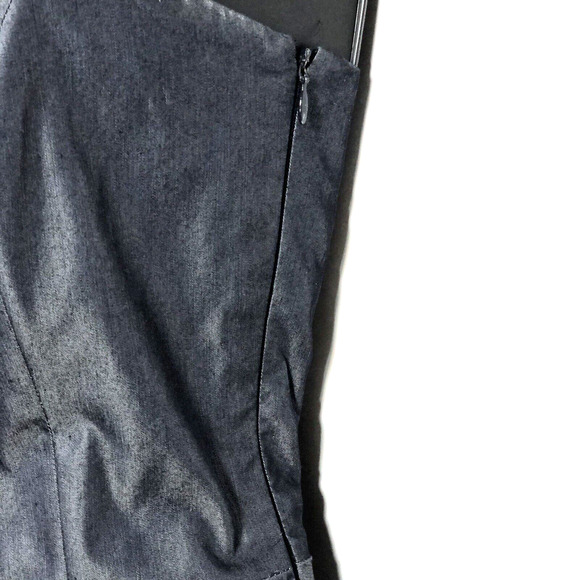 Banana Republic Strapless Blue Dress Italy Tea Length Y2K Semi Formal Retro - Picture 4 of 10